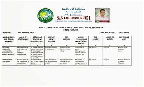 bagad template sample|BARANGAY ANNUAL GENDER AND DEVELOPMENT(GAD) .